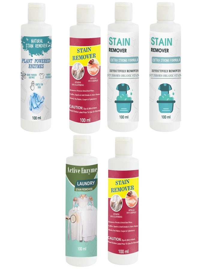 TOOVUS Stain Remover Combo Pack of Shirt, Red, Doll (Pack of 2), Pista and Red Stain Remover | Multi-Surface Cleaning Solution for Clothes, Fabrics, Upholstery (100 g Each) - Image 1